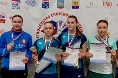 Петербуржцы успешно выступили на Всероссийских соревнованиях по бадминтону