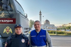 Народные дружинники ОО ДНД “Приморский патруль” оказали содействие в обеспечении общественного порядка во время проведения праздничного намаза