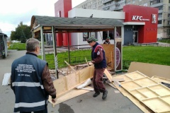 От незаконно размещенных торговых павильонов освобождено четыре земельных участка в трёх районах города