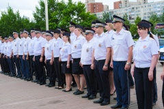 Во Фрунзенском районе прошло торжественное построение сотрудников Госавтоинспекции в честь Дня ГИБДД