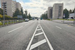 В Калининском районе отремонтировали улицу Демьяна Бедного