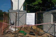 По требованию специалистов ГАТИ зона производства работ на территории ГБОУ школа-интернат №357 «Олимпийские надежды» приведена в надлежащее состояние