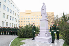 В Военной академии связи открыли и освятили памятник Сергию Радонежскому