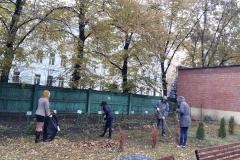На территории больницы Святой Евгении прошла молодежная акция по благоустройству