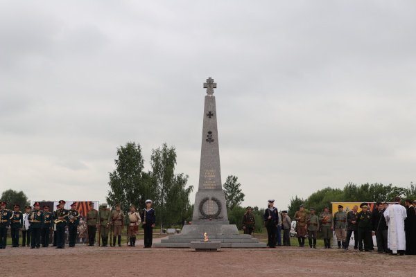 В Пушкине установили закладной камень на месте исторического фундамента деревянной воинской церкви «Утоли Моя печали»