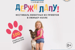 30 и 31 марта состоится фестиваль животных из приютов «Держи лапу!»
