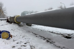 На Ленинградской улице в Пушкине началась активная фаза строительства тепловых сетей