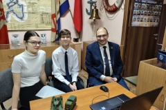 В Невском районе прошла онлайн‑встреча школьников из России и Республики Беларусь