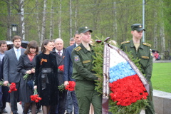 Возложение на Серафимовском кладбище к 70-летию Победы