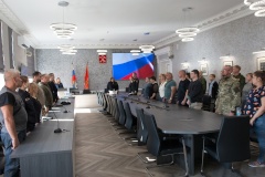 В администрации Калининского района состоялось торжественное чествование военнослужащих СВО