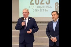 25 февраля состоялось торжественное вручение медалей «80 лет Победы в Великой Отечественной войне» в школе № 93 Пушкинского района