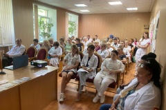 Очередная лекция Фонда «Центр развития донорства костного мозга» прошла в поликлинике № 46 Невского района