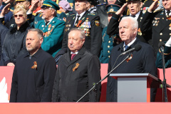 Александр Беглов: Парад на Дворцовой площади в честь 80-летия Великой Победы открыли ветераны, блокадники и участники СВО