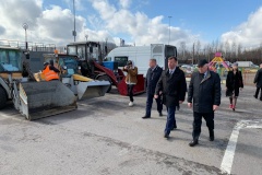 В Невском районе прошел весенний смотр уборочной техники