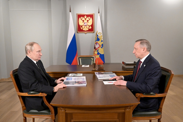 Рабочая встреча Президента Владимира Путина с губернатором Александром Бегловым
