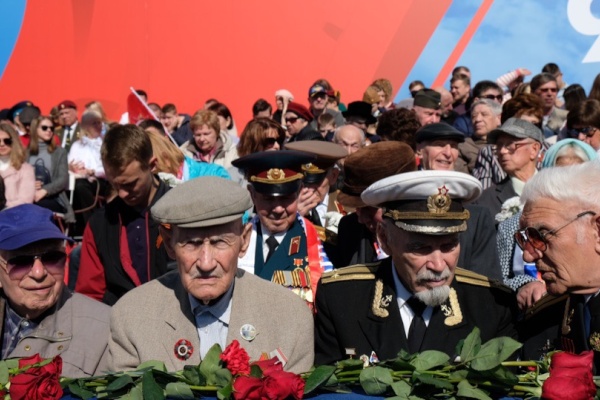 Ветераны Фрунзенского района приняли участие в параде Победы на Дворцовой площади