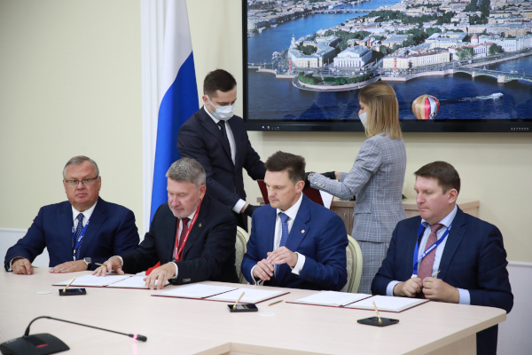 Подписание соглашений по развитию транспорта в Санкт‑Петербурге