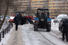 Уборка снега в Выборгском районе