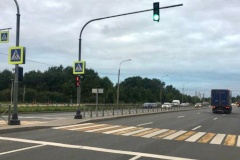 В Красногвардейском районе заработали два новых светофора