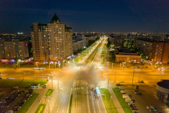 Комфорт и безопасность горожан: проспект Наставников осветили 316 светодиодных светильников