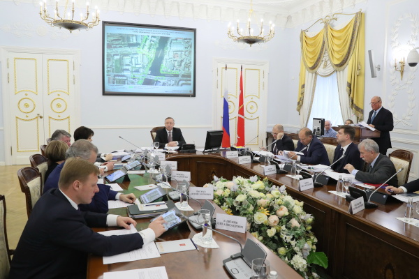 Рабочее совещание с членами Правительства Санкт‑Петербурга