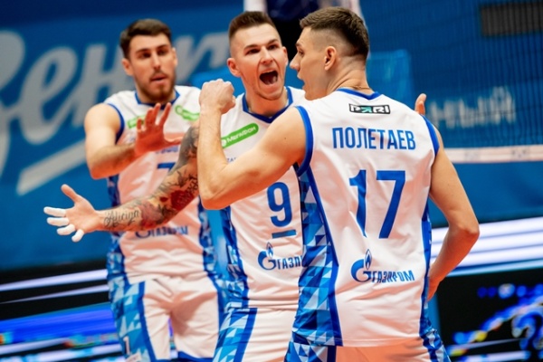 ВК «Зенит» выиграл шестой матч подряд в Суперлиге чемпионата России по волейболу