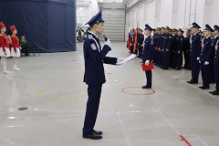 Торжественная церемония посвящения обучающихся восьмого класса школы № 604 Пушкинского района в кадеты ВВС России