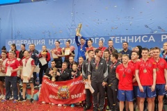 Мужская сборная Санкт‑Петербурга – бронзовый призёр чемпионата России по настольному теннису