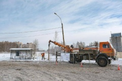 Началась реконструкция освещения на Тепловозной улице