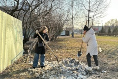 В Выборгском районе прошел внеочередной субботник