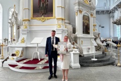 В Смольном соборе наградили заместителя главного врача поликлиники № 39 Центрального района - Любовь Бекшаеву