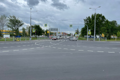 В Петродворцовом районе капитально отремонтировали перекресток Петергофского шоссе и пр. Будённого
