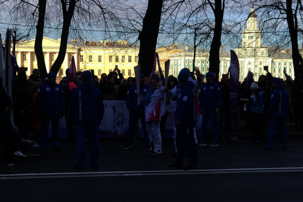 Студентка ГУМРФ имени адмирала С.О. Макарова - факелоносец Эстафеты огня в преддверии ХХIХ Всемирной зимней Универсиады 2019