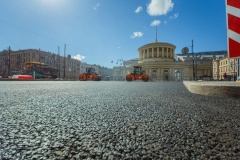 К новому учебному году на нескольких городских магистралях будет завершен ремонт проезжей части