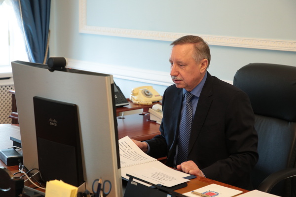 Рабочее совещание с членами Правительства Санкт‑Петербурга