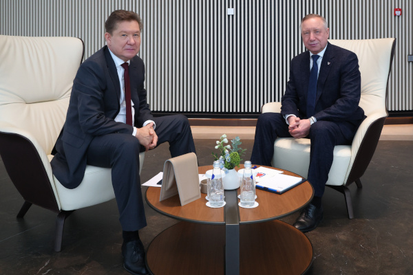 Рабочая встреча Александра Беглова и Председателя Правления ПАО «Газпром» Алексея Миллера
