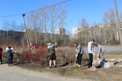 Гимназия №295 присоединяется к весенней уборке города