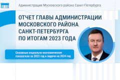 В Московском районе состоится отчет администрации об итогах социально-экономического развития района в 2023 году