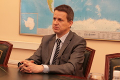 Встреча председателя Комитета по внешним связям Санкт‑Петербурга Е.Д.Григорьева с Генеральным консулом Турецкой Республики в Санкт‑Петербурге Казымом Чавушоглу