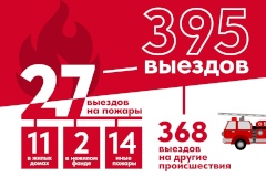 В Калининском районе огнеборцы потушили крупные пожары