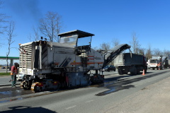 Начался ремонт дорожного покрытия на Московском шоссе