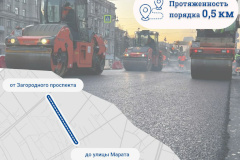 В Санкт‑Петербурге в рамках нацпроекта обновят Звенигородскую улицу
