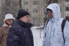 Глава района на выходных проверил качество уборки кварталов Выборгского района