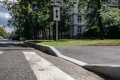 Дирекция транспортного строительства проконтролировала работы по занижению бордюрного камня