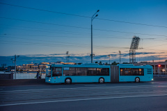 120 новых «гармошек» пополнят автобусный парк Петербурга