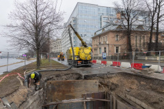 В Петроградском районе началось строительство канализационной сети для переключения трёх выпусков в Малую Невку