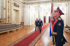 Александр Беглов на торжественном приёме в Мариинском дворце поздравил петербургских ветеранов, офицеров, кадетов и курсантов с Днём защитника Отечества