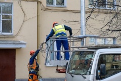 Завершена реконструкция наружного освещения улицы Дудко
