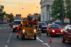 Зону платной парковки обозначат синей разметкой