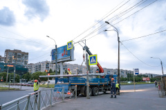 На проспекте Культуры масштабная реконструкция освещения выполнена на 65%